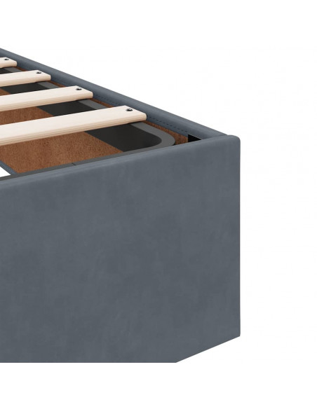 Struttura Letto Pouf con Materassi 180x200 cm Velluto