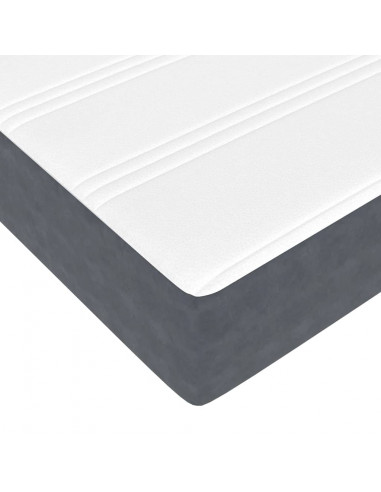 Struttura Letto Pouf con Materassi 180x200 cm Velluto