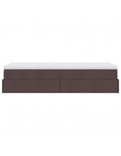 Struttura Letto Pouf con Materasso 100x200 cm in Tessuto