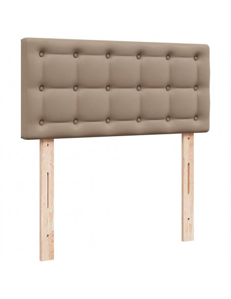 Struttura Letto Pouf con Materasso 120x190 cm Similpelle