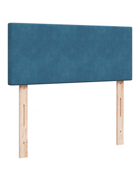 Struttura Letto Pouf con Materasso 120x190 cm Velluto
