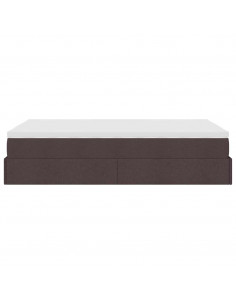 Struttura Letto Pouf con Materasso 120x200 cm in Tessuto