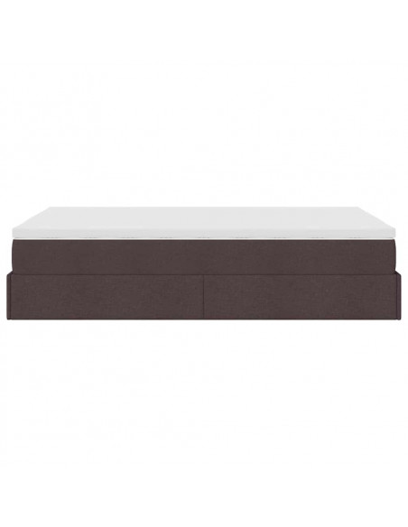Struttura Letto Pouf con Materasso 120x200 cm in Tessuto