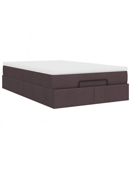 Struttura Letto Pouf con Materasso 120x200 cm in Tessuto