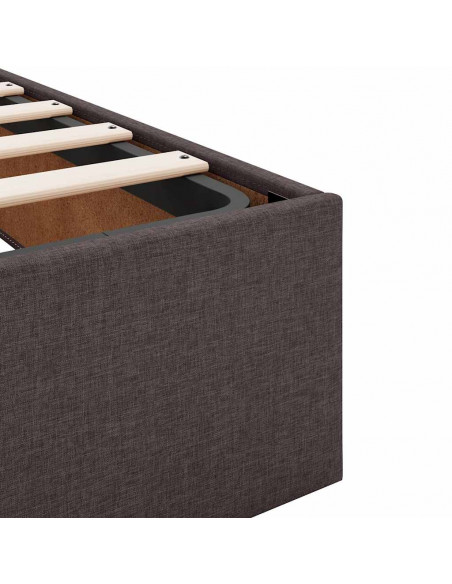 Struttura Letto Pouf con Materasso 120x200 cm in Tessuto