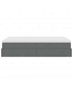 Struttura Letto Pouf con Materasso 120x200 cm in Tessuto