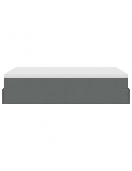 Struttura Letto Pouf con Materasso 120x200 cm in Tessuto