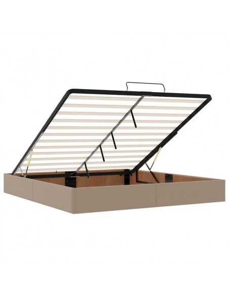 Struttura Letto Pouf con Materasso 180x200 cm Similpelle