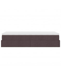 Struttura Letto Pouf con Materasso 80x200 cm in Tessuto 2