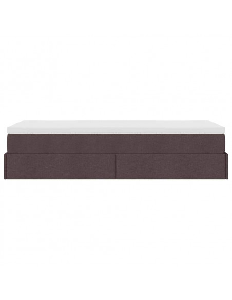 Struttura Letto Pouf con Materasso 80x200 cm in Tessuto