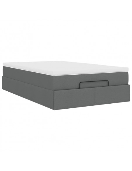 Struttura Letto Pouf con Materasso 80x200 cm in Tessuto
