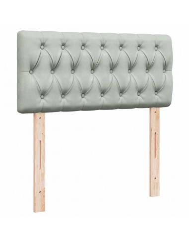 Struttura Letto Pouf con Materasso 80x200 cm in Velluto