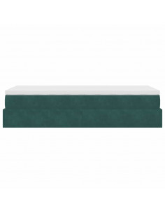 Struttura Letto Pouf con Materasso 80x200 cm Velluto 2