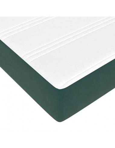 Struttura Letto Pouf con Materasso 80x200 cm Velluto