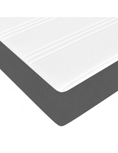 Struttura Letto Pouf con Materasso 90x190 cm in Tessuto