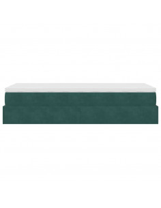 Struttura Letto Pouf con Materasso 90x190 cm in Velluto 2