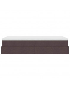 Struttura Letto Pouf con Materasso 90x200 cm in Tessuto