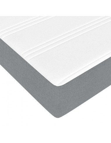 Struttura Letto Pouf con Materasso 90x200 cm in Tessuto