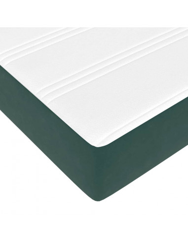 Struttura Letto Pouf con Materasso 90x200 cm in Velluto