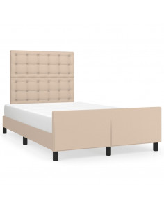 Giroletto con Testiera Cappuccino 120x190 cm in Similpelle