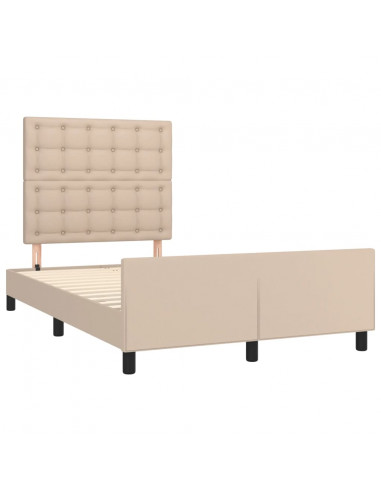 Giroletto con Testiera Cappuccino 120x190 cm in Similpelle