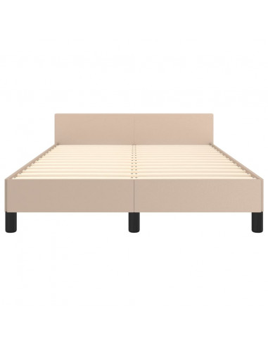 Giroletto con Testiera Cappuccino 120x190 cm in Similpelle