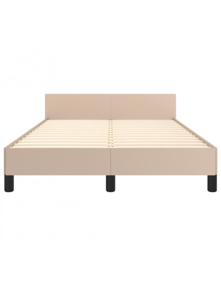 Giroletto con Testiera Cappuccino 120x190 cm in Similpelle
