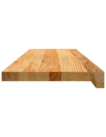 Gradini 4 pz Marrone Chiaro 80x25x2 cm Legno Massello Rovere