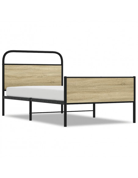Giroletto senza Materasso Rovere Sonoma 90x200 cm in Truciolato