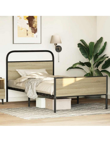 Giroletto senza Materasso Rovere Sonoma 90x200 cm in Truciolato