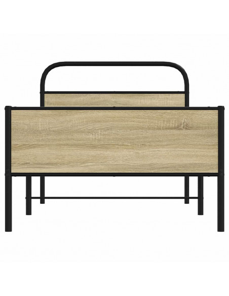 Giroletto senza Materasso Rovere Sonoma 90x200 cm in Truciolato