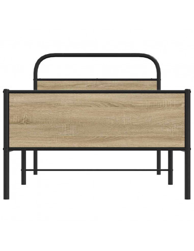 Giroletto senza Materasso Rovere Sonoma 90x200 cm in Truciolato