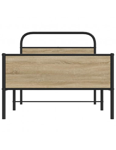 Giroletto senza Materasso Rovere Sonoma 90x190 cm in Truciolato