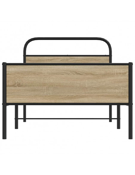 Giroletto senza Materasso Rovere Sonoma 90x190 cm in Truciolato