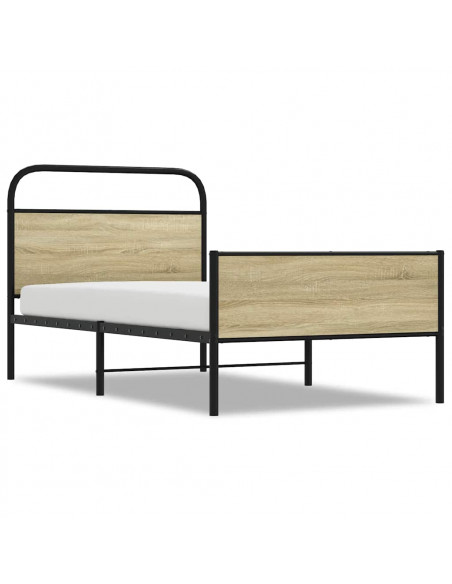 Giroletto senza Materasso Rovere Sonoma 90x190 cm in Truciolato