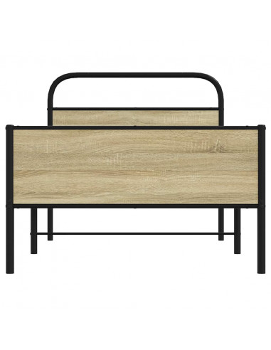 Giroletto senza Materasso Rovere Sonoma 90x190 cm in Truciolato