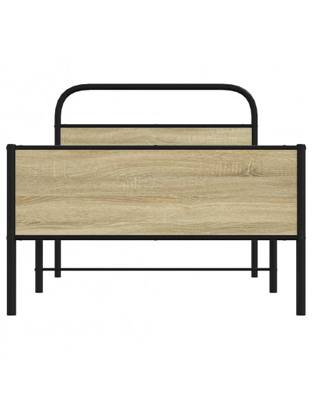 Giroletto senza Materasso Rovere Sonoma 90x190 cm in Truciolato