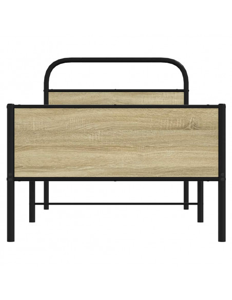 Giroletto senza Materasso Rovere Sonoma 80x200 cm in Truciolato