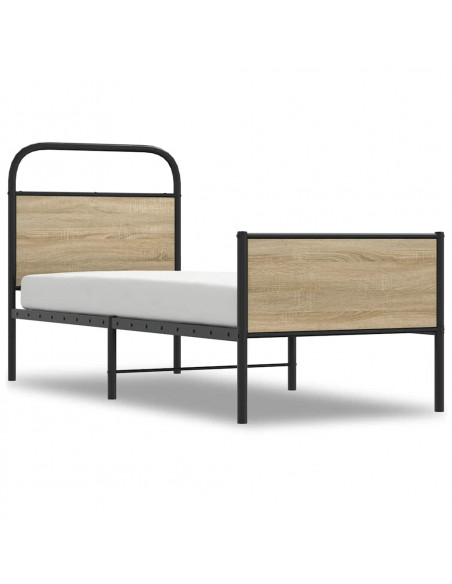 Giroletto senza Materasso Rovere Sonoma 80x200 cm in Truciolato