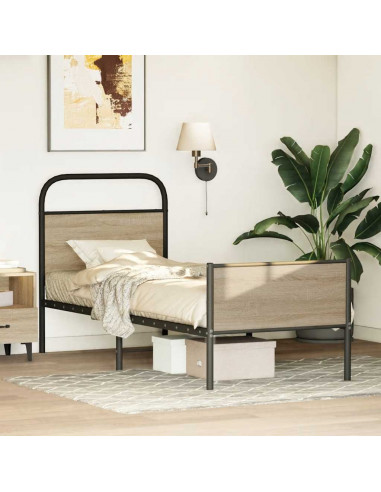 Giroletto senza Materasso Rovere Sonoma 80x200 cm in Truciolato