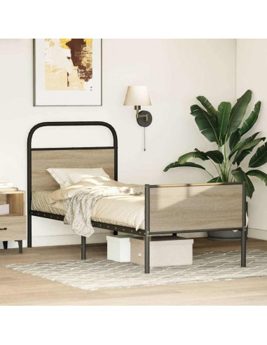 Giroletto senza Materasso Rovere Sonoma 75x190 cm in Truciolato