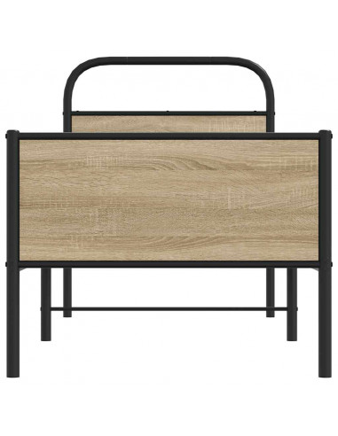 Giroletto senza Materasso Rovere Sonoma 75x190 cm in Truciolato