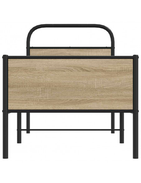 Giroletto senza Materasso Rovere Sonoma 75x190 cm in Truciolato
