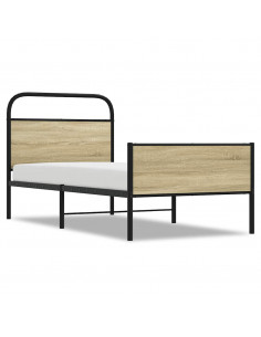 Giroletto senza Materasso Rovere Sonoma 75x190 cm in Truciolato