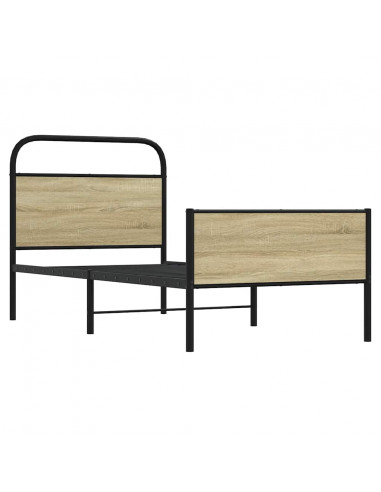 Giroletto senza Materasso Rovere Sonoma 75x190 cm in Truciolato