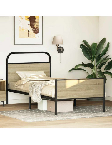 Giroletto senza Materasso Rovere Sonoma 75x190 cm in Truciolato