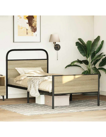 Giroletto senza Materasso Rovere Sonoma 75x190 cm in Truciolato