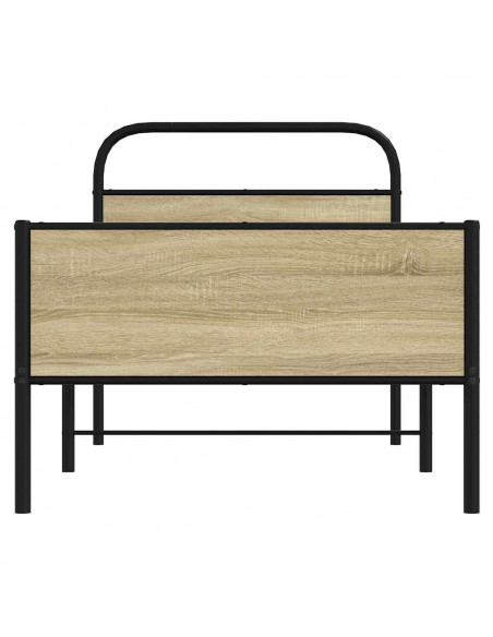 Giroletto senza Materasso Rovere Sonoma 75x190 cm in Truciolato