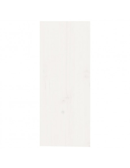Portabottiglie Bianco 62x25x62 cm in Legno Massello di Pino