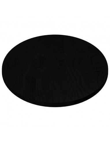 Piano Tavolo Marrone Scuro 140x60x2 cm in Rovere Massello Ovale